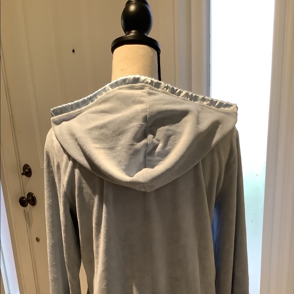 ANNE KLEIN VELOUR HOODED JACKET - Picture 3 of 8